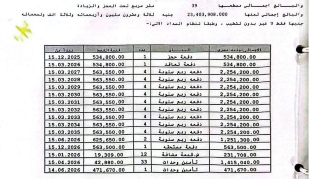 محل 39م للبيع بمول الايست هاب مستلم ومؤجر