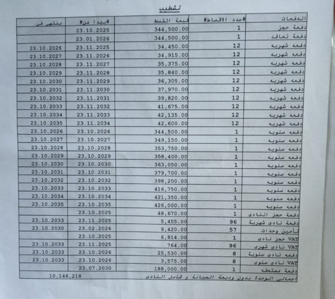 في مدينتي b14 شقه 107م بدون اوفر  للبيع