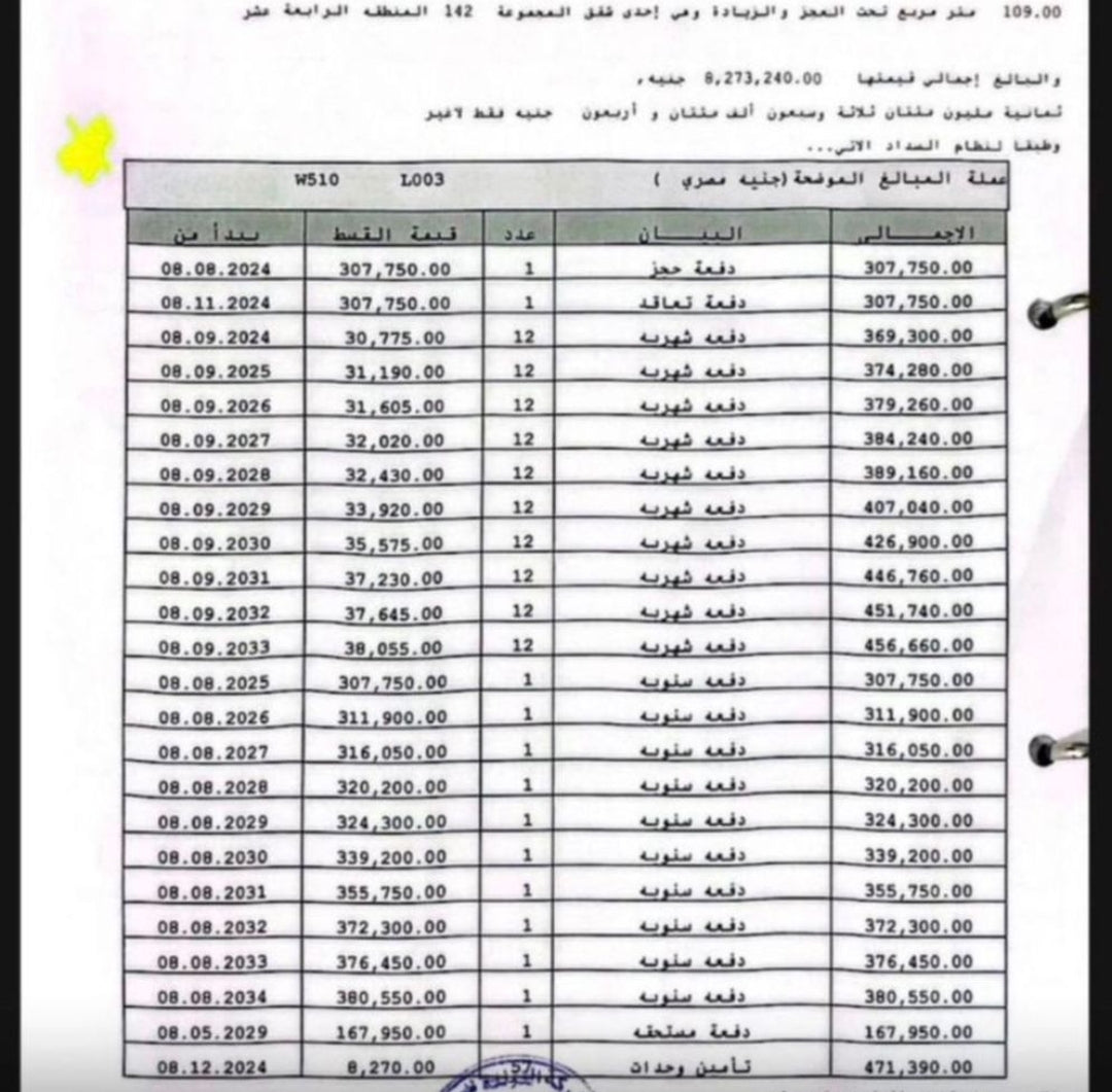 مدينتي b14 شقه 109م للبيع في